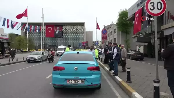 Taksim'de ticari taksi denetimi yapıldı