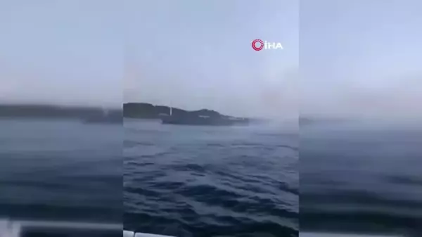 Çanakkale Boğazı'nda gemi yangını