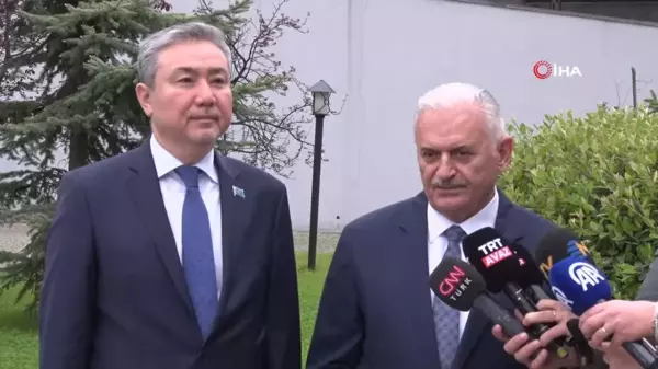 Binali Yıldırım Kazakistan Büyükelçiliği'ne ziyarette bulundu