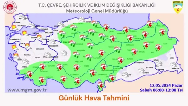 Bugün Türkiye genelinde sağanak yağış bekleniyor