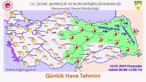 Meteorolojiden sağanak yağış uyarısı