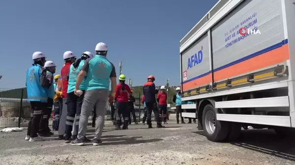 AFAD ve UMKE'den ortak tatbikat Kahramanmaraş'ta gerçekleştirildi