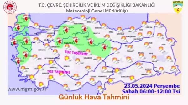 Meteoroloji'den Türkiye'nin büyük bölümüne uyarı: Yağış, toz taşınımı ve kuvvetli poyraz geliyor