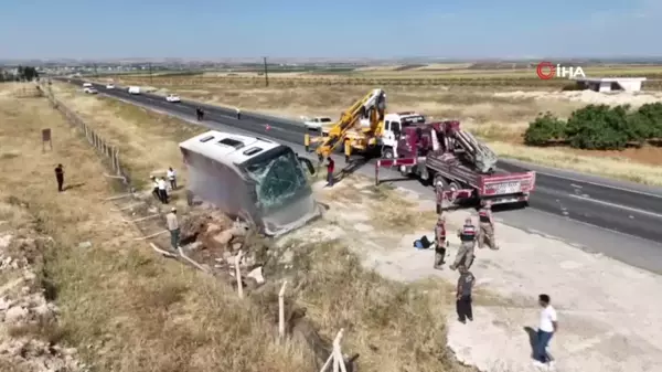 Şanlıurfa'da yolcu otobüsü devrildi: 6 yaralı