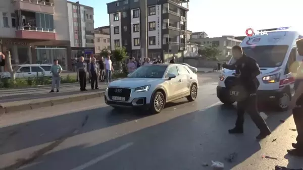 Otomobilin çarptığı motosiklet sürücüsü hayatını kaybetti