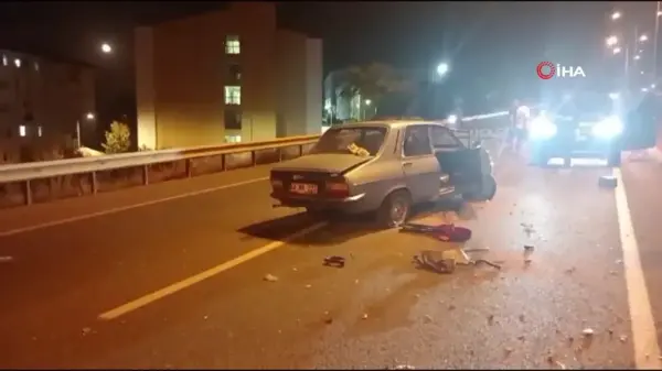 Polisleri peşine taktı... Önce kaza yaptı, ardından kaçtı