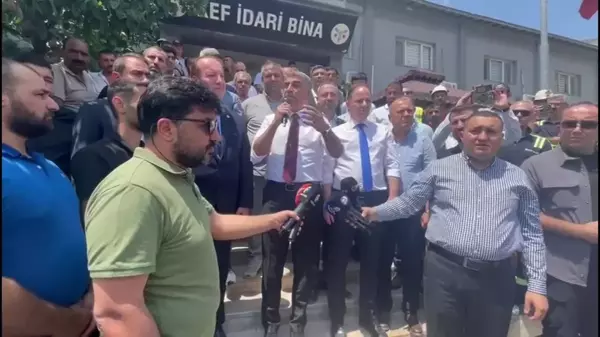 CHP Heyeti Eti Krom işçilerine destek için Elazığ'a geldi