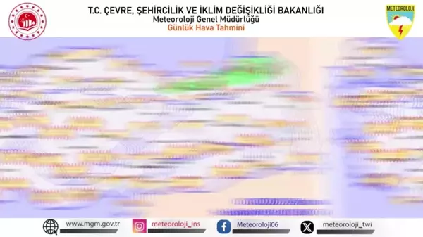 Doğu Karadeniz ve Doğu Anadolu'da Sağanak Yağış Bekleniyor