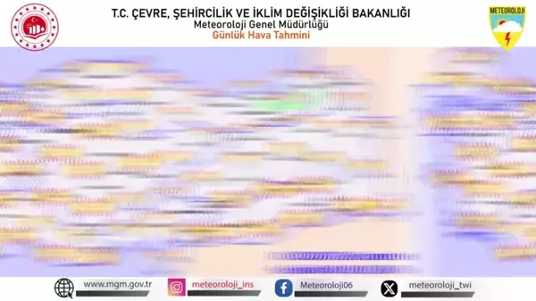 Yerel sağanak yağış beklentisi