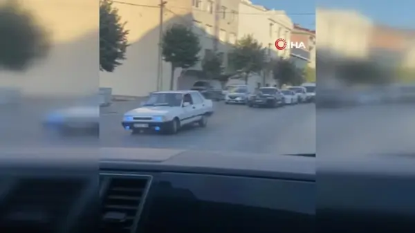 Arnavutköy'de düğün konvoyunda yolu kesip drift attı: O anlar kamerada