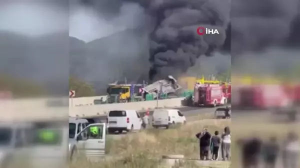 Bolu Dağı'nda freni boşalan tır 6 araca çarptı: 1 ölü, 7 yaralı