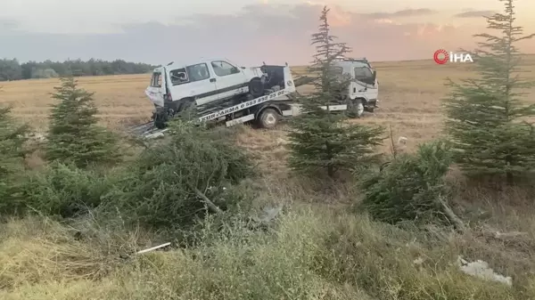 Şarampole yuvarlanan aracın sürücüsü hayatını kaybetti