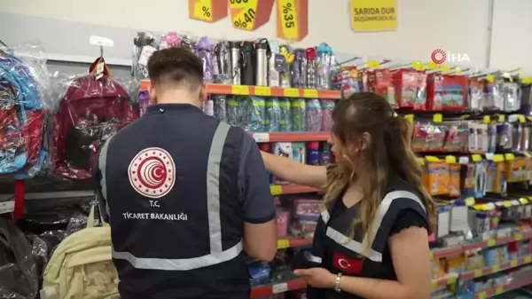 Kırtasiye ürünü satan süpermarketlere denetim