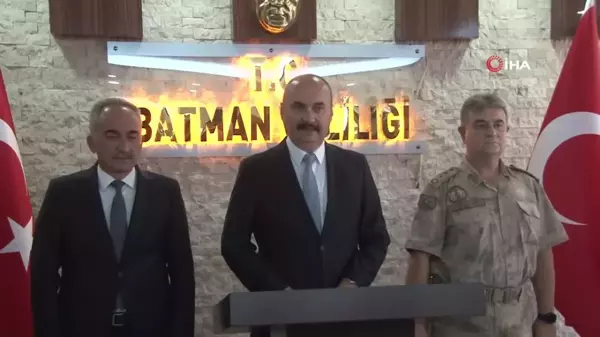 Batman Valisi Canalp, Ağustos ayı asayiş verilerini paylaştı