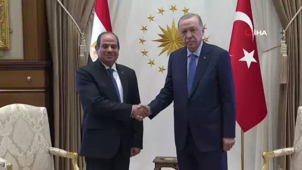 Cumhurbaşkanı Erdoğan, Mısır Cumhurbaşkanı Sisi'yi resmi törenle karşıladı