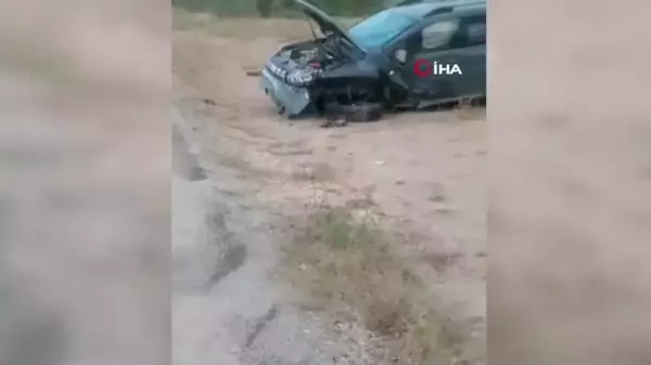 Konursu Köyü yakınlarında trafik kazası: 1 ölü 2 yaralı