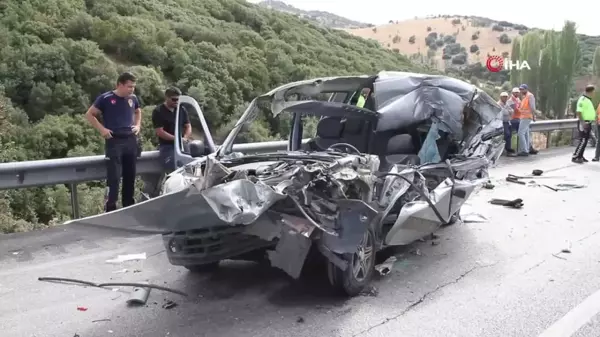 Manisa'da trafik kazası: 1 ölü, 1 ağır yaralı