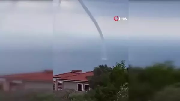 Hatay'da Akdeniz'de Hortum Oluştu