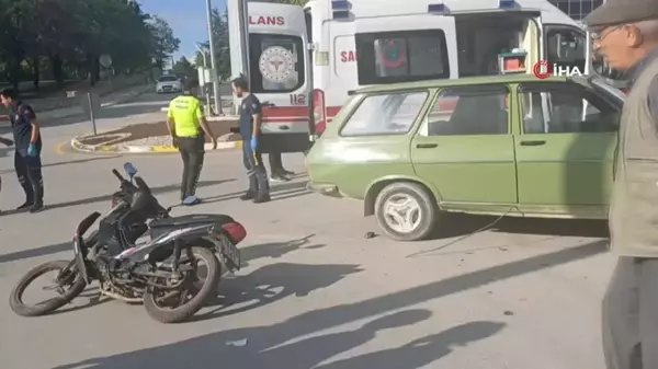 Çorum'da Otomobil ve Motosiklet Çarpıştı: 2 Yaralı