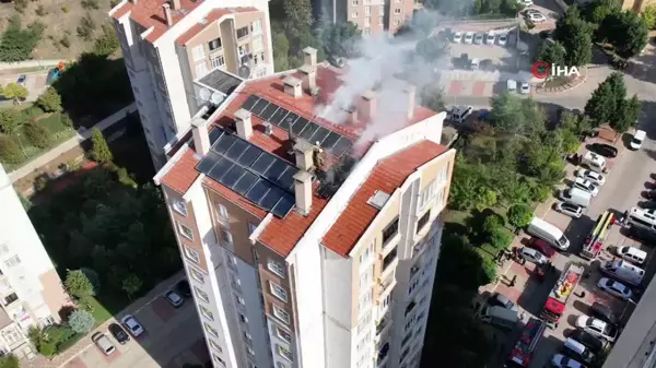 Başakşehir'de 14 katlı binada yangın: 3 kişi dumandan etkilendi