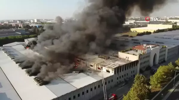 Çerkezköy'de Tekstil Fabrikasında Yangın