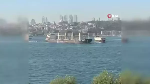 İstanbul Boğazı'nda Kuru Yük Gemileri Çarpıştı