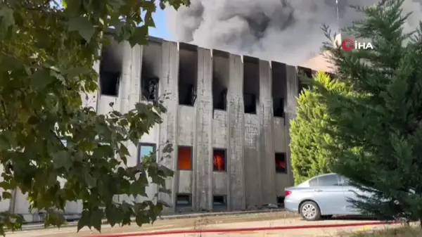 Tekirdağ Çerkezköy'de Fabrika Yangını