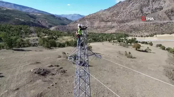 Çatak'ta Enerji Güvenliği İçin Yeni Hat Kuruldu