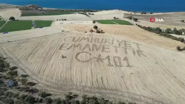 Ayvacık'ta Köylülerden Anlamlı 29 Ekim Videosu