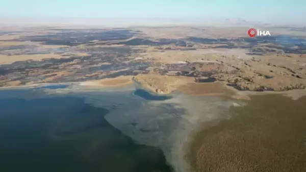 Eber Gölü'ndeki Yangınlar Çevre Felaketine Neden Oldu