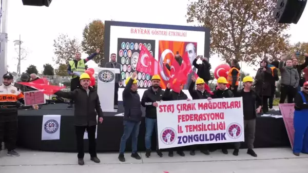 Staj ve Çıraklık Mağdurları, Hakkını Aramak İçin Miting Düzenledi