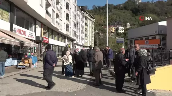 Rize'de Heyelan Nedeniyle Tahliye Edilenler Bekleyişte