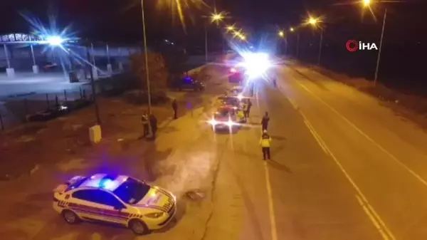 Aydın'da Dron Destekli Gece Trafik Denetimi