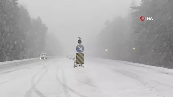 Bolu Dağı'nda Kar Yağışı Başladı