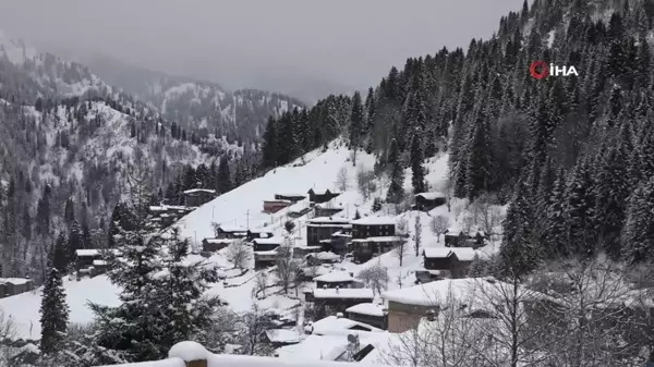 Ayder Yaylası'nda Kar Yağışı Festivale Hazırlıkları Artırdı