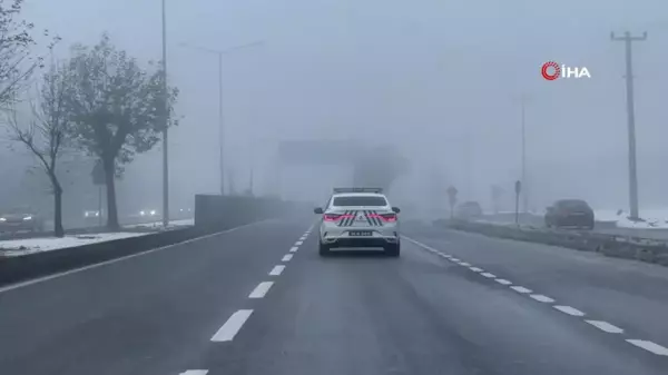 Bolu'da Sis Etkisi: Görüş Mesafesi 30 Metreye Düştü