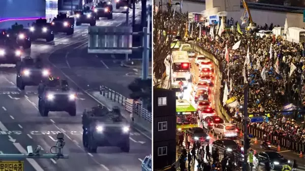 Sıkıyönetim ilanı Güney Kore'yi karıştırdı! Başkan Yoon'un yardımcıları istifa etti, sokaklar yangın yeri
