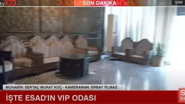 tv100 Ekibi, Esad'ın Kaçış Rotasını ve VIP Odasını Görüntüledi