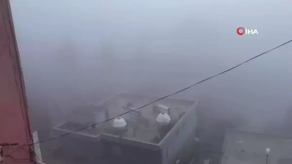 Batman'da Yoğun Sis Sürücüleri Zor Durumda Bıraktı