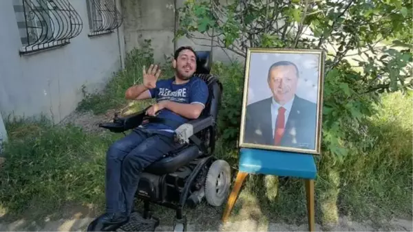 BEDENSEL ENGELLİ EMİR'İN ERDOĞAN'LA GÖRÜŞME HAYALİ GERÇEK OLDU