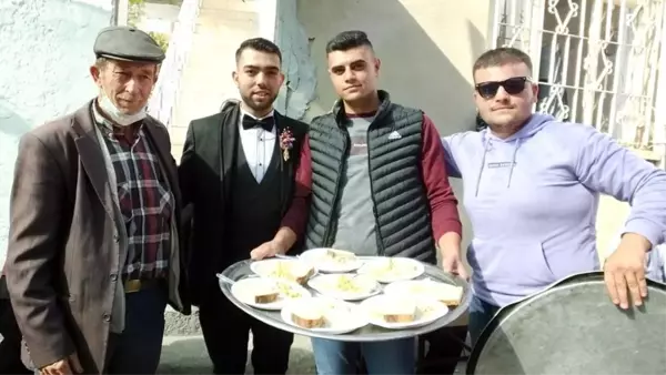 Balıkesir'de keşkek dövme imecesi