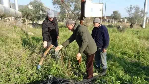 TEDİRGİN EDEN ÇATLAKLARIN ARDINDAN SULAMA KUYULARINDA SICAK SU AKMAYA BAŞLADI