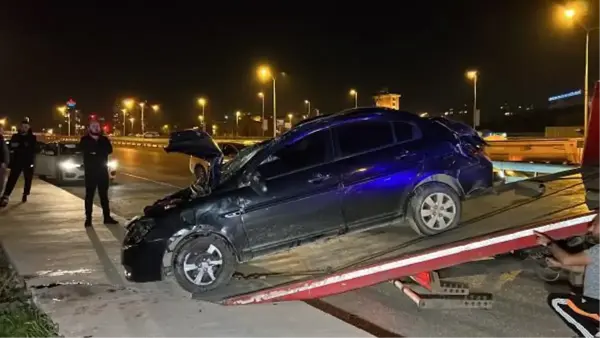 EL FRENİNİ ÇEKMEYİ UNUTTU, 10 METRE YÜKSEKLİKTEN AŞAĞI DÜŞTÜ : 1 YARALI