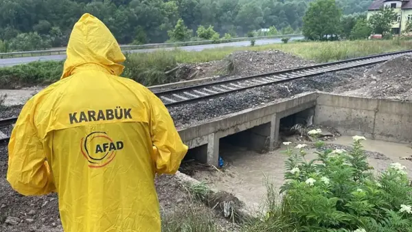 Karabük'te sağanak hayatı olumsuz etkiliyor