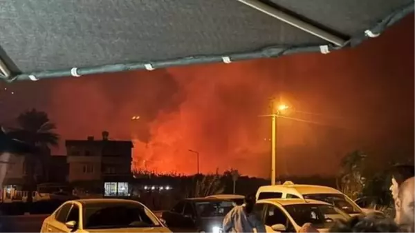 Hatay'da Sazlık Alanda Yangın: 15 Dönüm Zarar Gördü