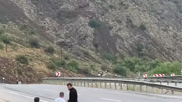 Doğu Ekpresi Erzincan'da Heyelan Nedeniyle Yolda Kaldı