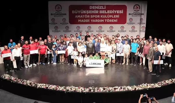 Denizli'de 179 amatör spor kulübüne 2 milyonluk can suyu