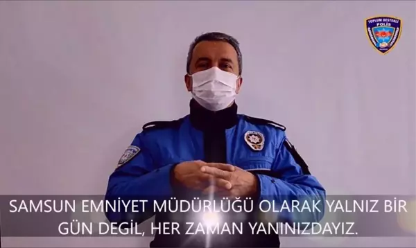 Samsun polisinden engellilere 'her zaman yanınızdayız' mesajı