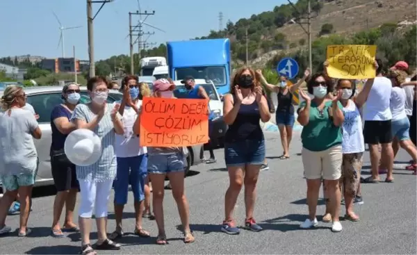 Son dakika haberleri: DİKİLİ'DE KAZALARIN OLDUĞU YOL İÇİN 'ÖNLEM ALINSIN' EYLEMİ