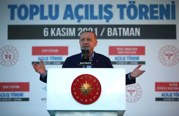 Son dakika haberi... Cumhurbaşkanı Erdoğan, Batman'da toplu açılış töreninde konuştu: (3)